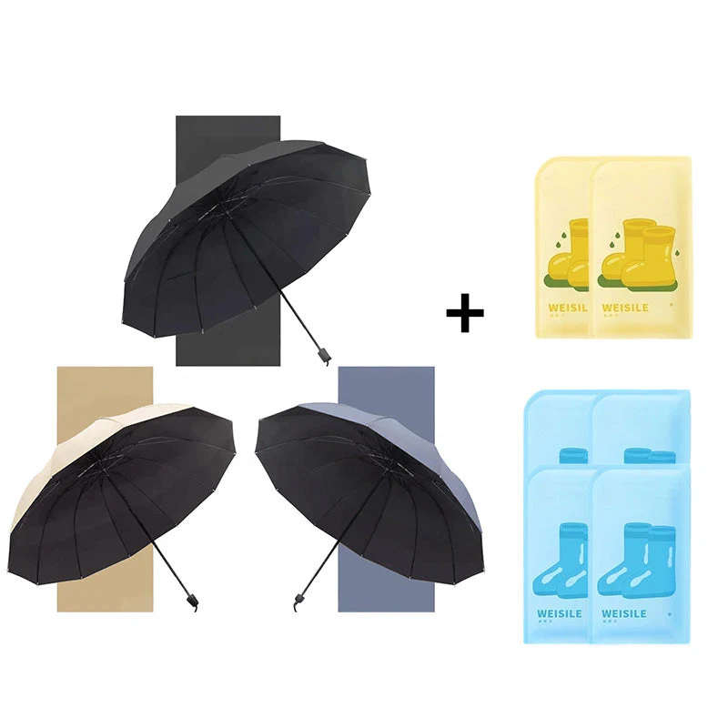 ⏳Limited stock available - while stocks last⏰12-Rib Large Foldable Windproof Umbrella🌂 - Image 18