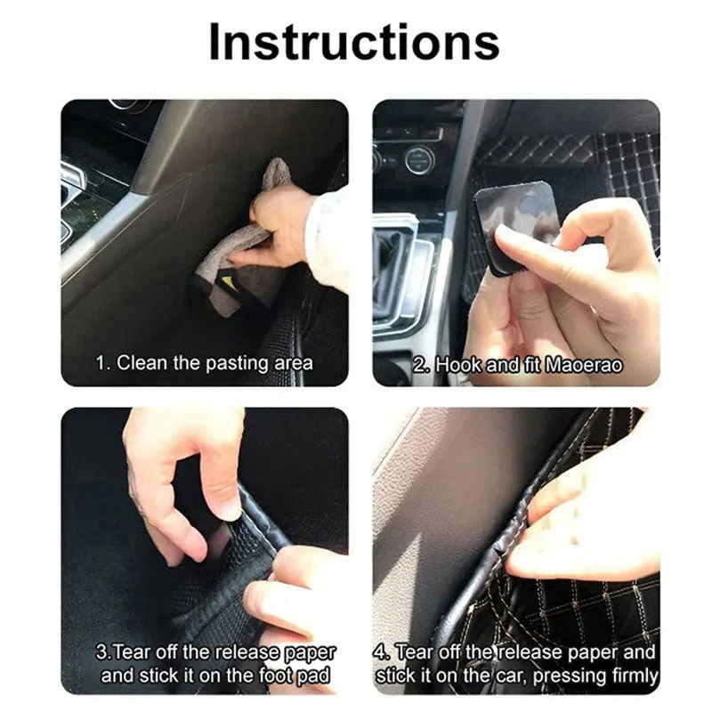 🚗🔩 20PCS Car foot mat fixing sticker - Image 7
