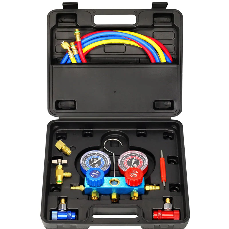 ⏳Time-limited Special🧰3 Way R134/R22/R410 AC Gauges - Image 2