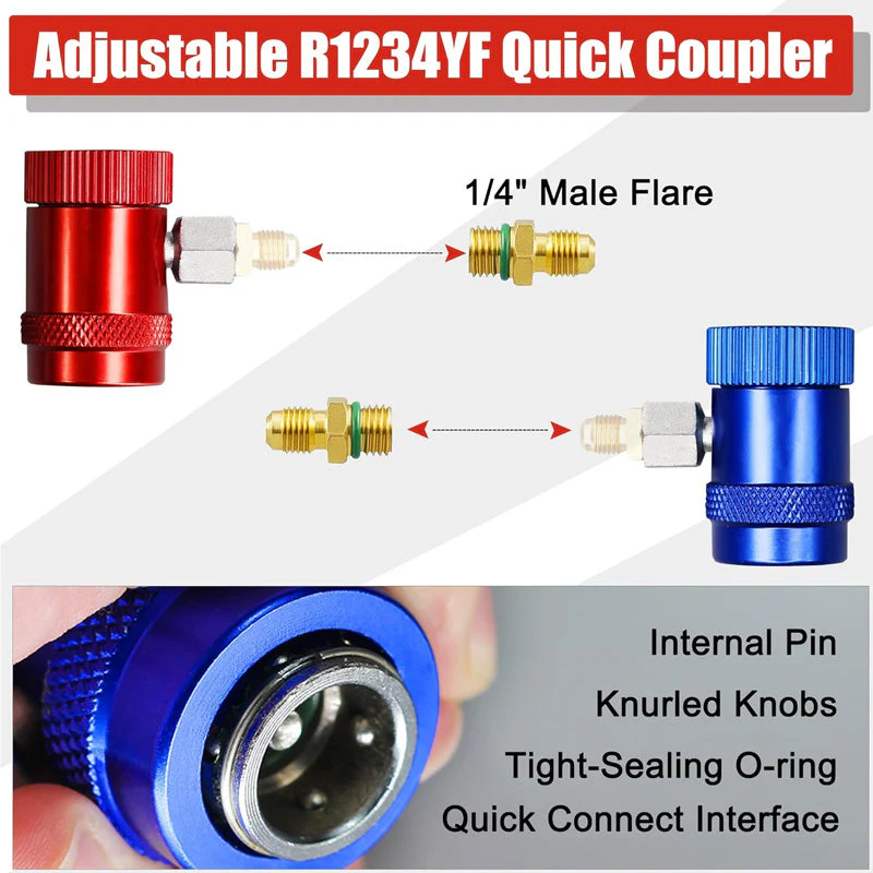 ⏳Time-limited Special🧰3 Way R134/R22/R410 AC Gauges - Image 6