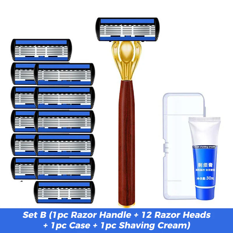 🔥2025 New Hot Sale 50% OFF🔥Advanced Manual Shaving Razor Blade Set - Image 10