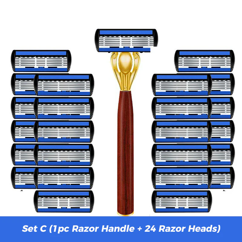 🔥2025 New Hot Sale 50% OFF🔥Advanced Manual Shaving Razor Blade Set - Image 11