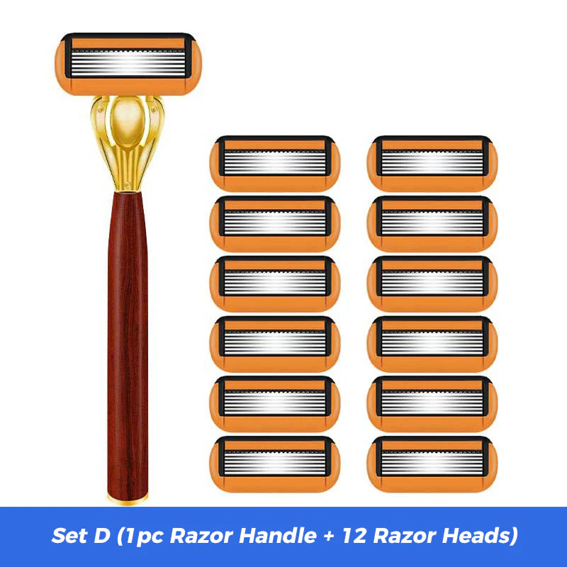 🔥2025 New Hot Sale 50% OFF🔥Advanced Manual Shaving Razor Blade Set - Image 12
