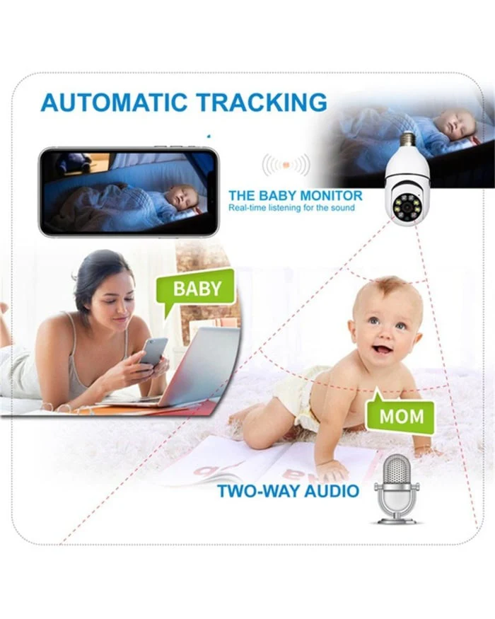 🔥2024  Hot Sale 40% off🔥Wireless Wifi Light Bulb Camera Security Camera - Image 6