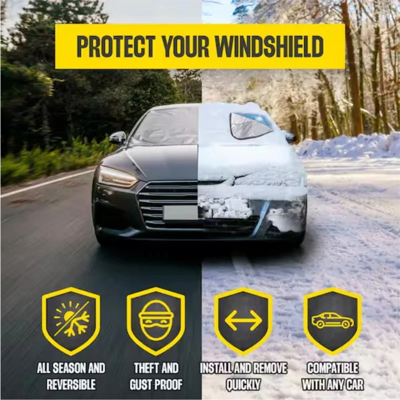 🚗 40% OFF! 🛡️2025 Upgraded Car Windshield Magnetic Snow Cover❄️ - Image 2
