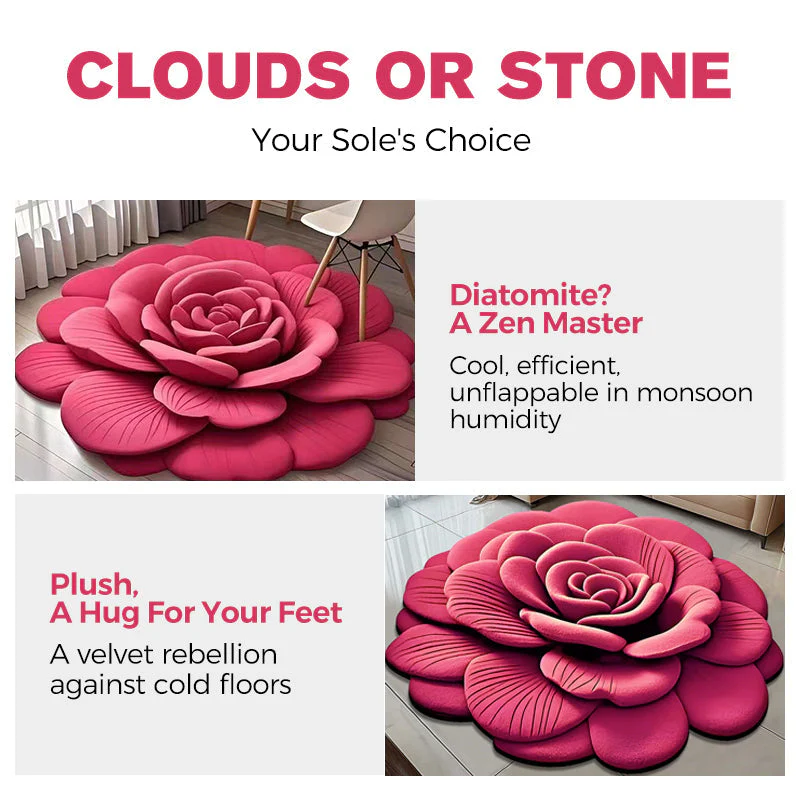 🏠2025 New Product-50% OFF🔥Floral Plush & Diatomaceous Earth Floor Mat✨ - Image 7