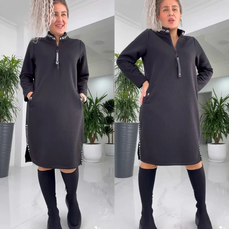 💥Casual Loose Oversized Midi-Length Dress - Image 2