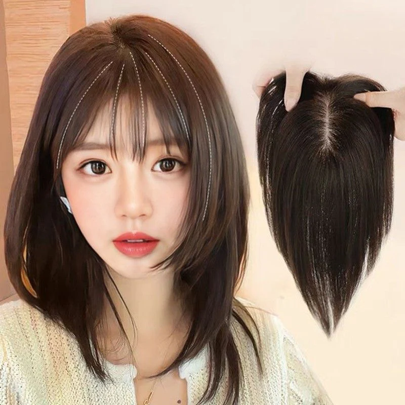 Perfect Gift! Clip-in Air Bangs Hair Piece - Image 4