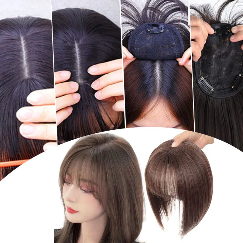 Perfect Gift! Clip-in Air Bangs Hair Piece - Image 6