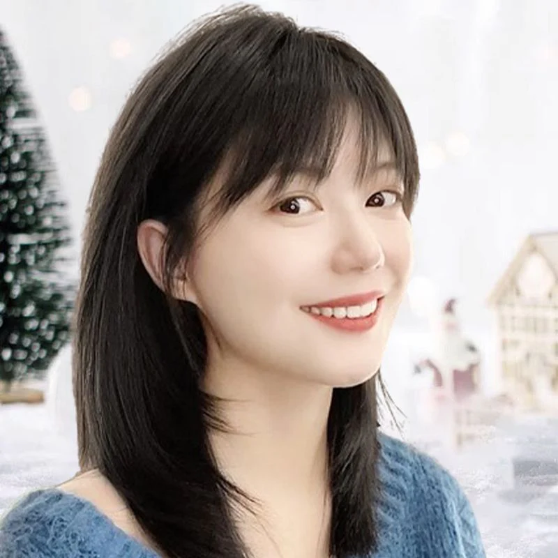 Perfect Gift! Clip-in Air Bangs Hair Piece - Image 9