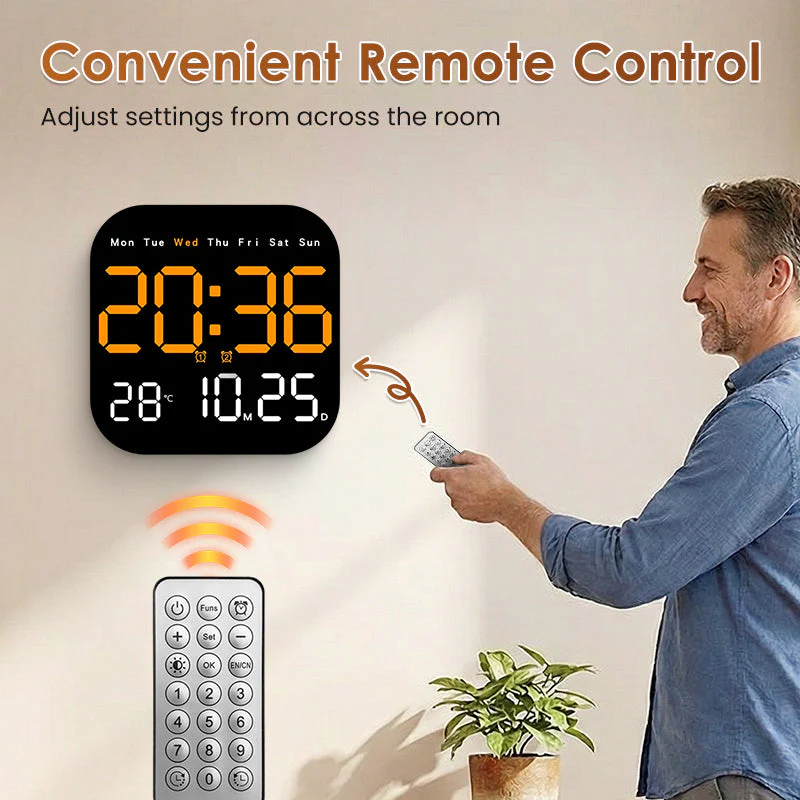 🕰️Easter Special 40% OFF!🛏️Home & Office Digital Clock –  A reliable companion for your daily routine.🌙 - Image 3