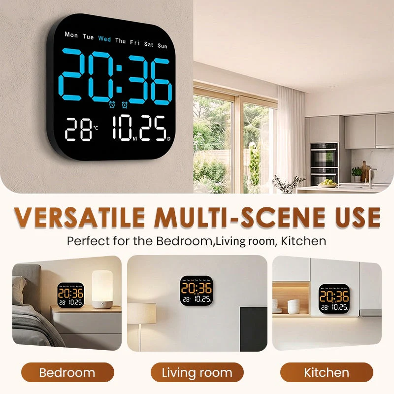 🕰️Easter Special 40% OFF!🛏️Home & Office Digital Clock –  A reliable companion for your daily routine.🌙 - Image 5