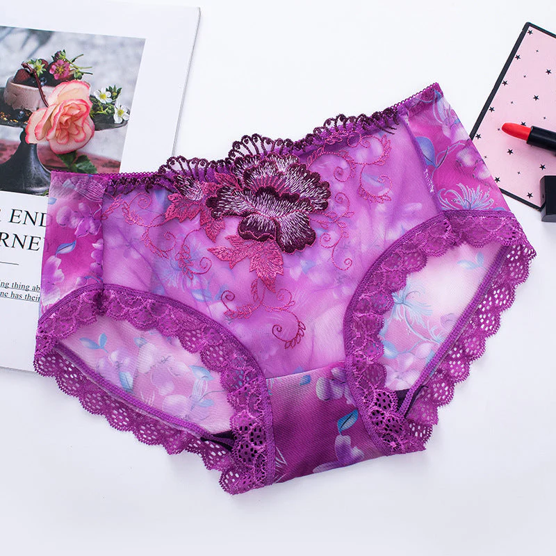 🔥Buy 7 get 7 free🔥Antibacterial cotton panty with lace embroidery - Image 13