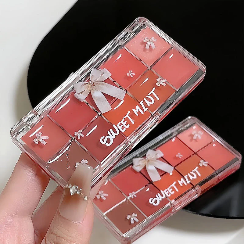 10 Color Long Lasting Glossy Lip Gloss Palette - Image 7
