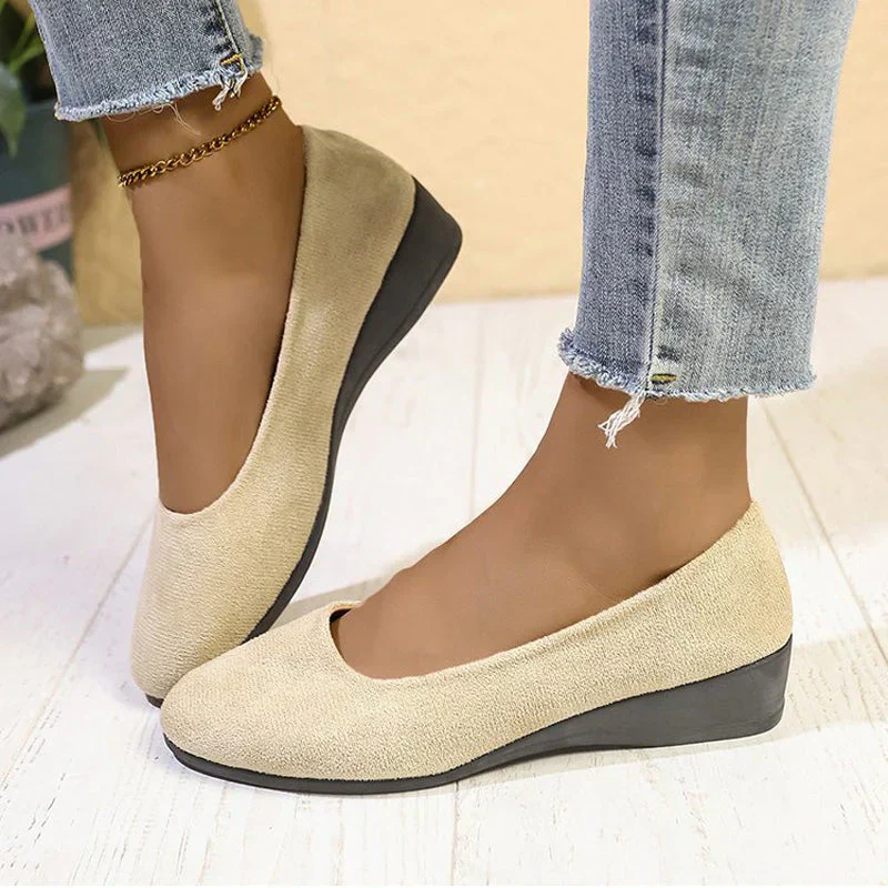 🎁Hot Sale 50% OFF⏳Elegant Lightweight Anti-Slip Low Heel Wedge Shoes - Image 7