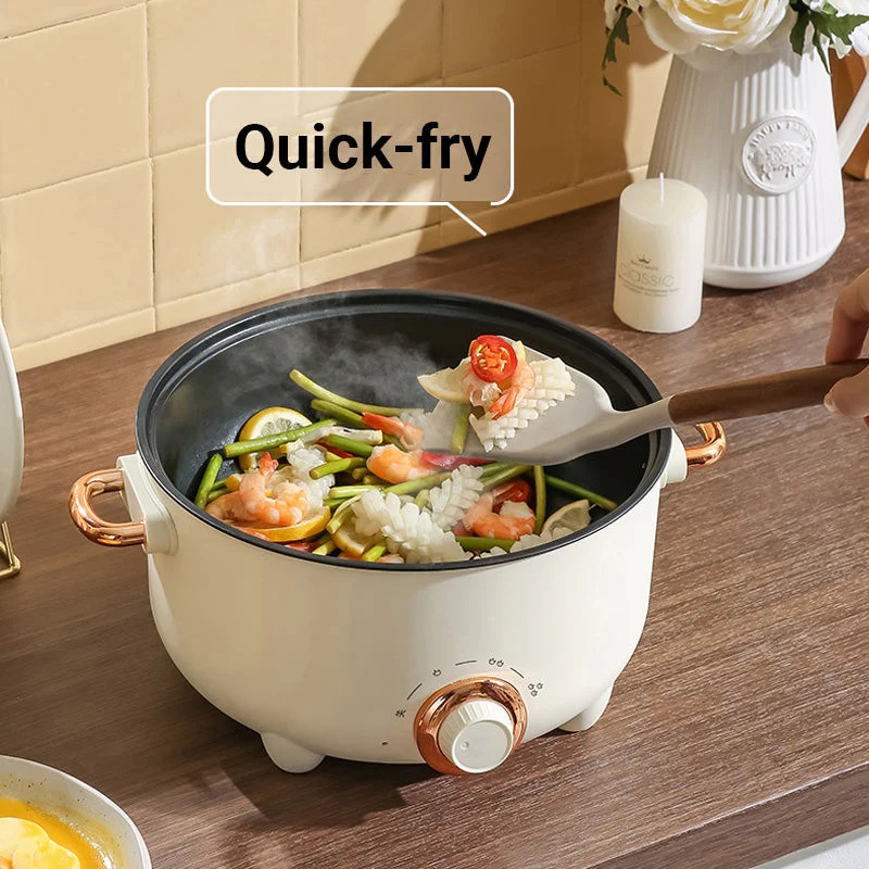 🔥Limited Time 50% OFF🔥Multifuntional Electric Non-Stick Cooker with Steamer - Image 3