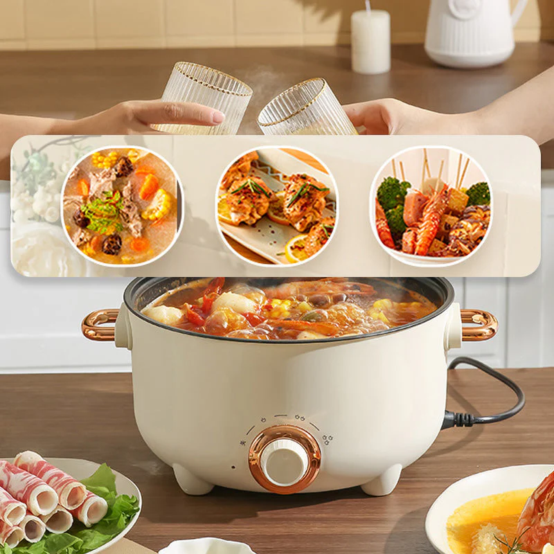 🔥Limited Time 50% OFF🔥Multifuntional Electric Non-Stick Cooker with Steamer - Image 7