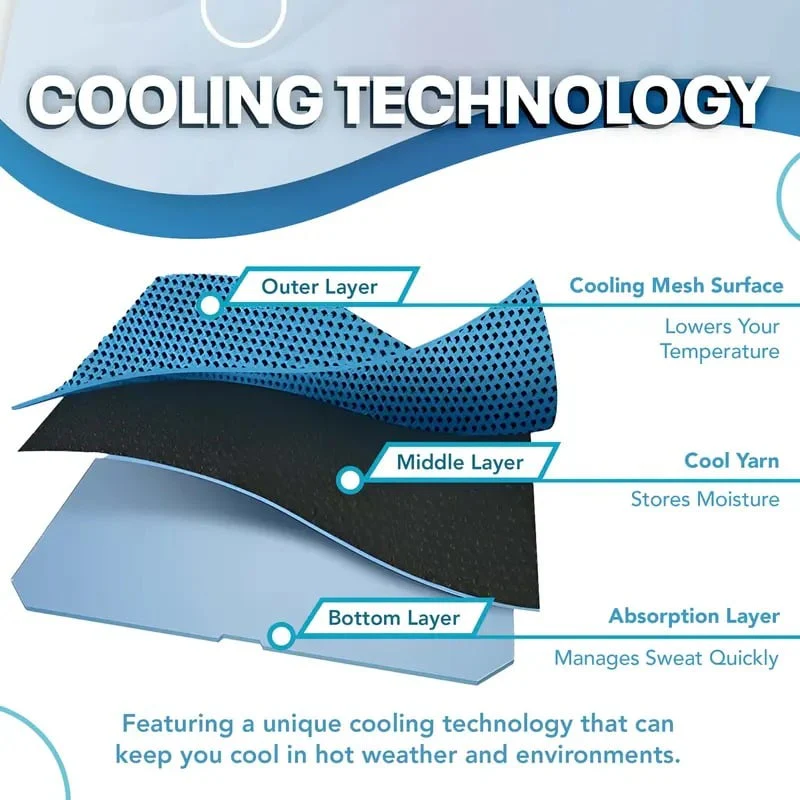 🎉Buy 1 Get 1 Free-Limited Sale🔥Cold Sweat Towel You Can Use Anywhere, Anytime! Reusable Soft Absorbent Cooling Portable - Image 6