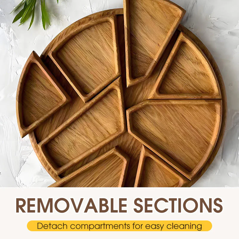 🧺40% off!⚡Puzzle Serving Tray - Wood with Removable Compartments - Image 5