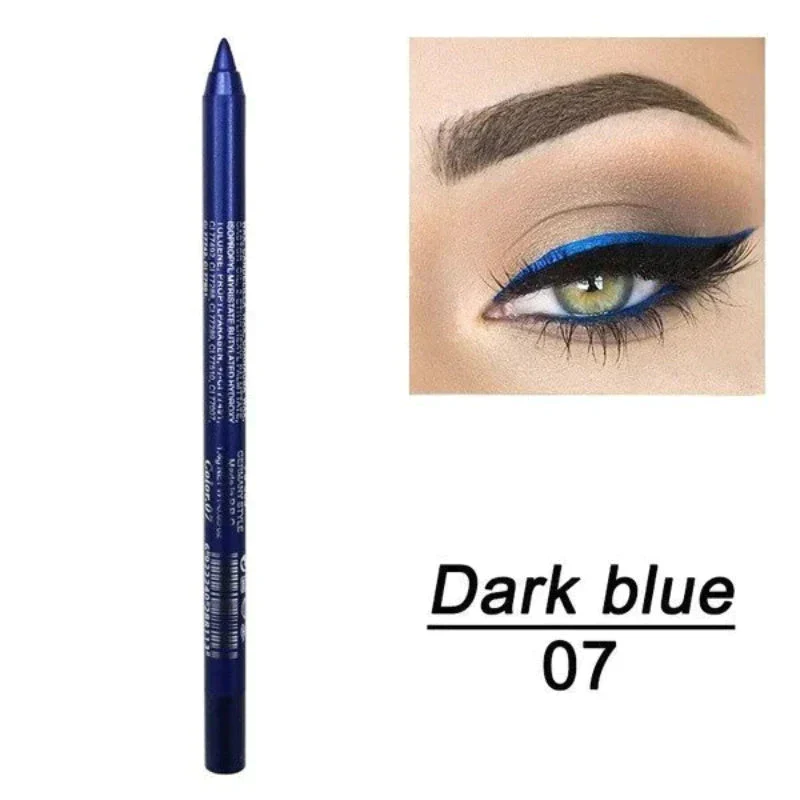 14-Pack Eyeliner Pencil Waterproof Colored Gel Liners with Metallic & Shimmer Finishes Smudge-Proof - Image 12