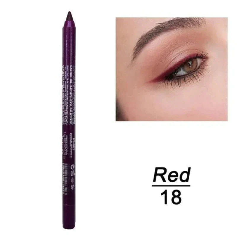 14-Pack Eyeliner Pencil Waterproof Colored Gel Liners with Metallic & Shimmer Finishes Smudge-Proof - Image 16