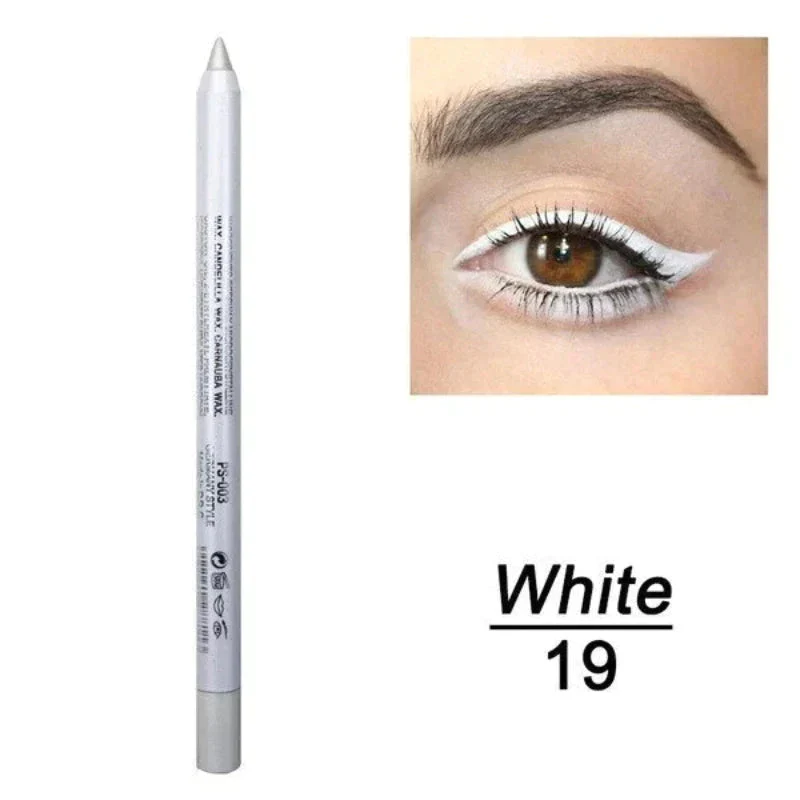 14-Pack Eyeliner Pencil Waterproof Colored Gel Liners with Metallic & Shimmer Finishes Smudge-Proof - Image 17