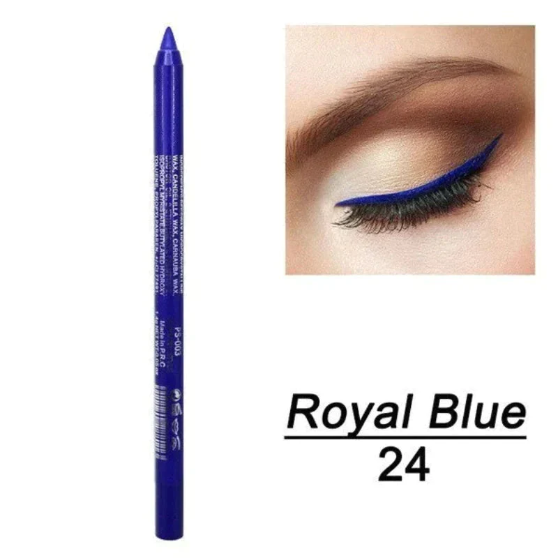 14-Pack Eyeliner Pencil Waterproof Colored Gel Liners with Metallic & Shimmer Finishes Smudge-Proof - Image 19