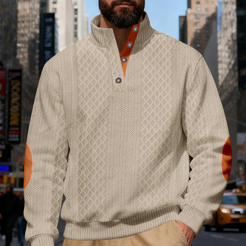🧥Luxury Comfort | Men‘s Textured Jacquard Sweatshirt | Everyday Essential 🔥 - Image 12