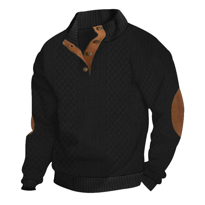 🧥Luxury Comfort | Men‘s Textured Jacquard Sweatshirt | Everyday Essential 🔥 - Image 17