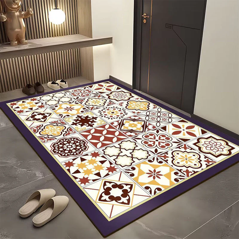 Bohemian Geometric Door Mat for Entryway - Image 17