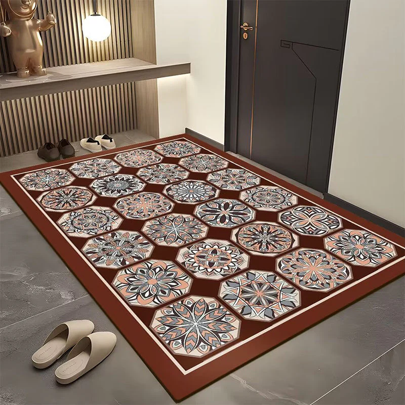 Bohemian Geometric Door Mat for Entryway - Image 26