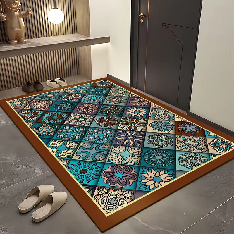 Bohemian Geometric Door Mat for Entryway - Image 28