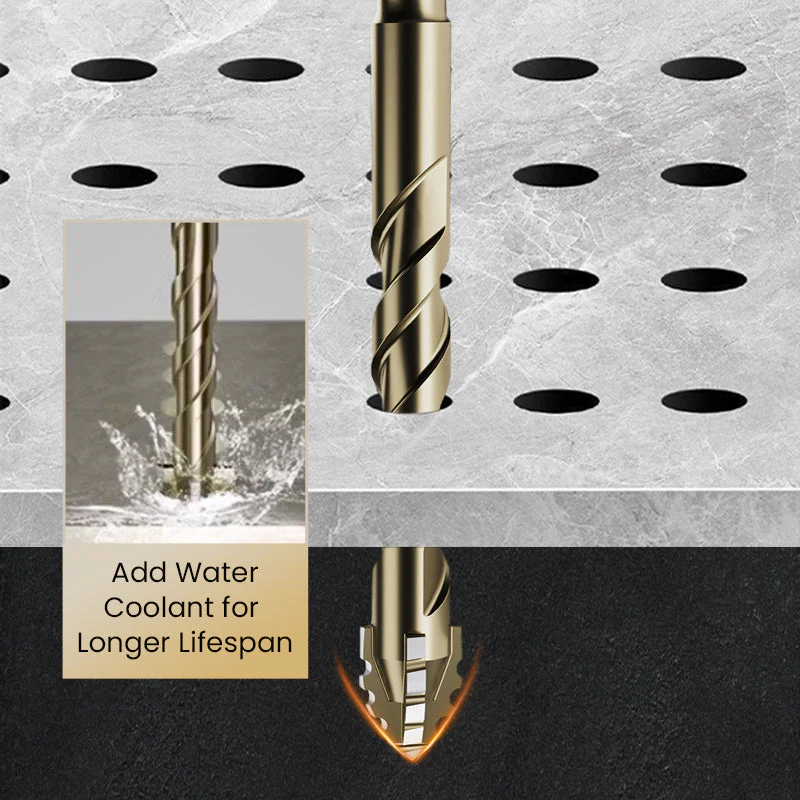 High-Strength 4-Flute Serrated Eccentric Drill Bit Kit - Image 5