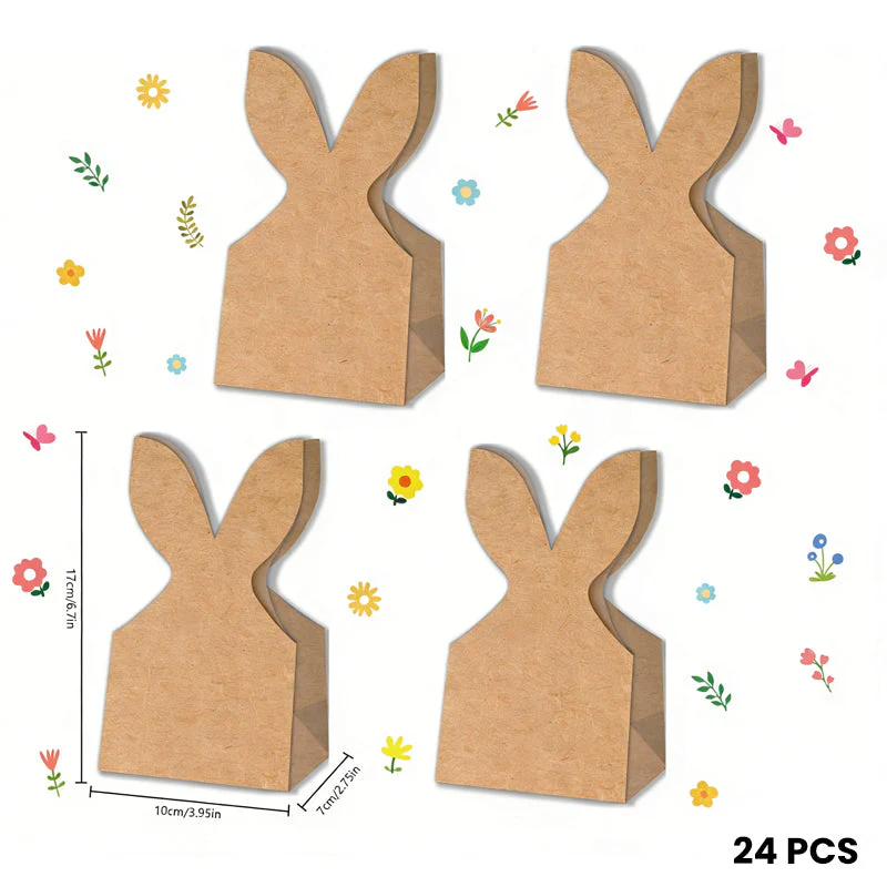 🐰 Brand New for 2026 | Easter Bunny Gift Bags with Ribbons | Ready-to-Fill in Seconds 🎀【24-Pack】 - Image 10