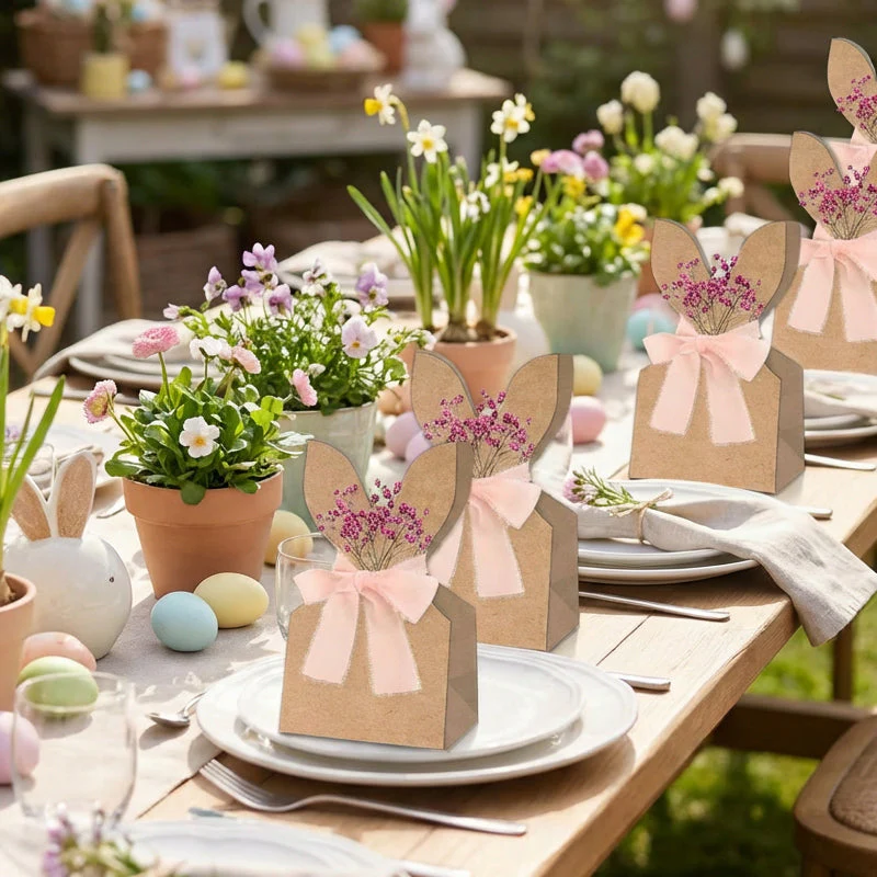 🐰 Brand New for 2026 | Easter Bunny Gift Bags with Ribbons | Ready-to-Fill in Seconds 🎀【24-Pack】 - Image 3