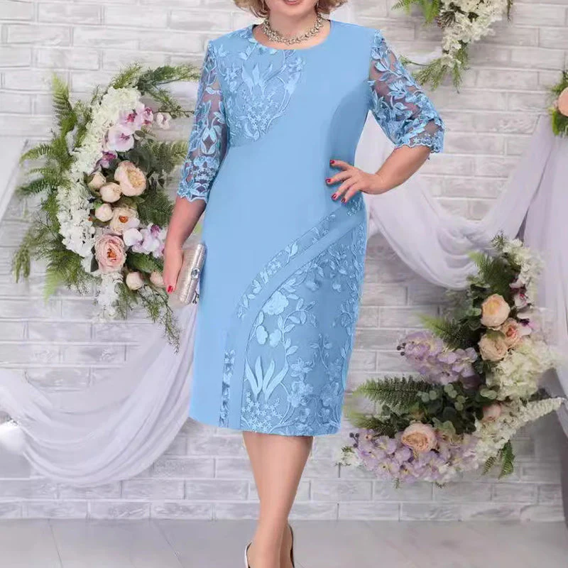 🌸Elegant Floral Lace Dress - Image 2