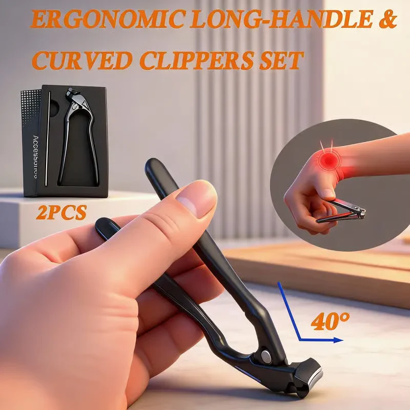 🥳2026 HOT SALE🗣️50K+ SOLD!💅Stainless Steel Nail Clipper with Curved Precision Blades – Effortless for Thick Nails & Seniors! ✂️✨ - Image 2