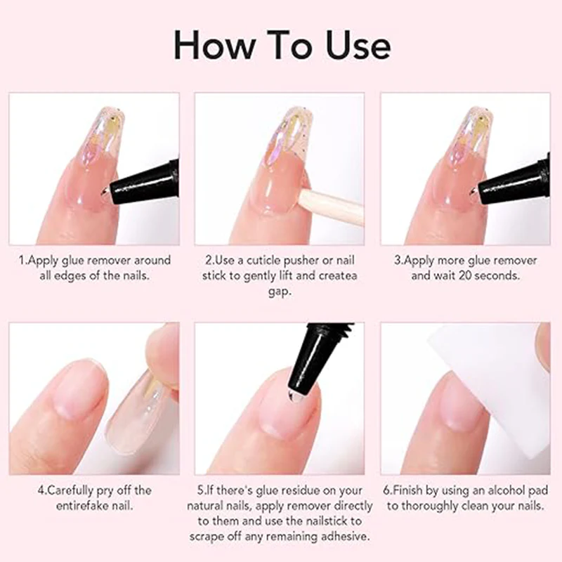 🔥2025 HOT SALE🔥 Extra Strong Fast-Drying Semi-Solid Nail Glue & Remover Set - Image 4
