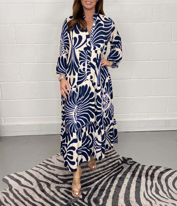 🍃Floral Print Bell Sleeve Soft and Breathable Maxi Dress🔥Free Shipping🔥 - Image 2