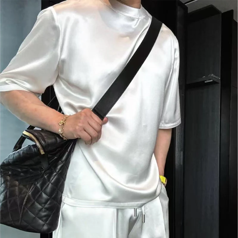 ⏳55% OFF🔥High Quality Men's Mercerized Cotton Casual Solid Color Top and Shorts Two-Piece Set【Loose fit, suitable for all occasions】 - Image 8
