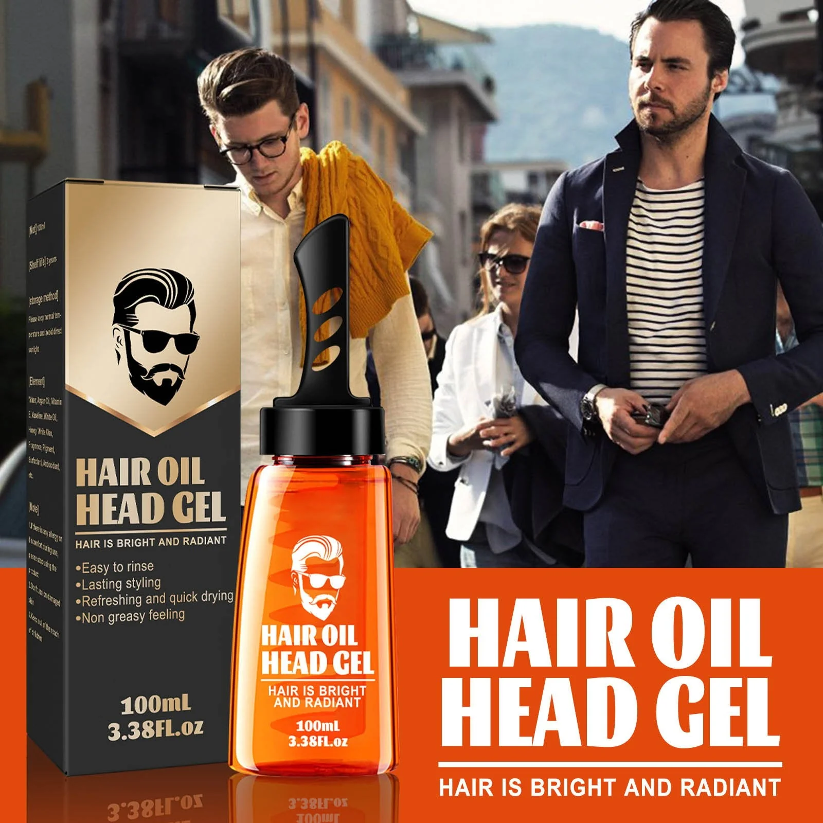 🧔‍♂️ Half price for a limited time - single comb shaping and styling gel comb 💯 - Image 2