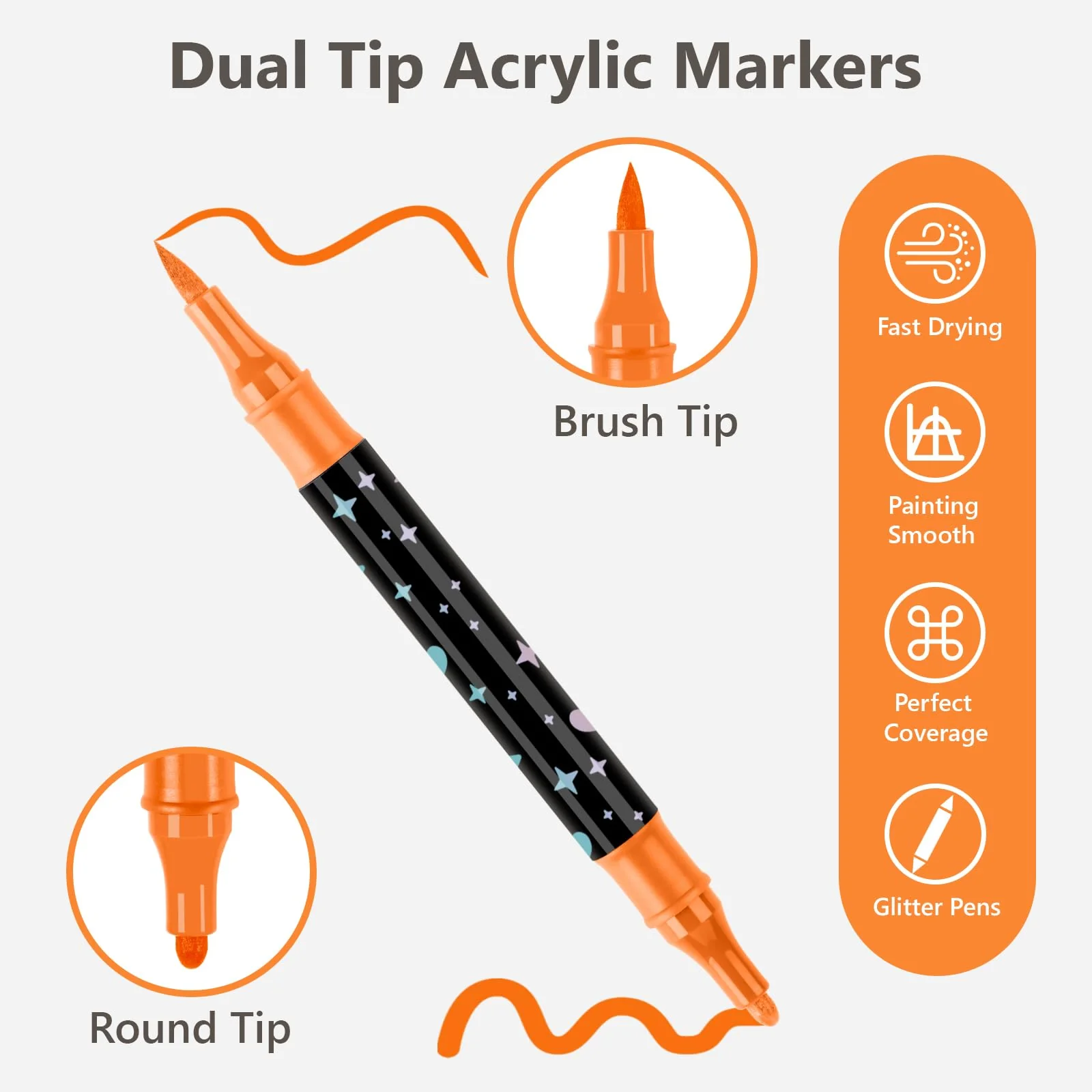 🎁Dual-Tip Glitter Marker Pen - Image 7