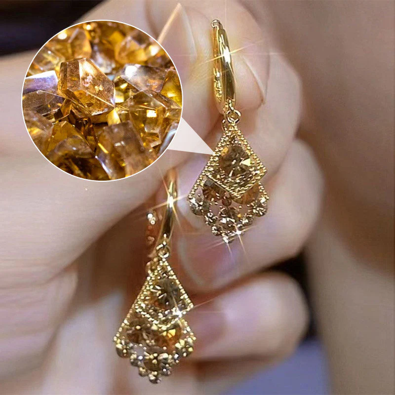 Women's Fashion Elegant Rhombus Earrings - Image 4