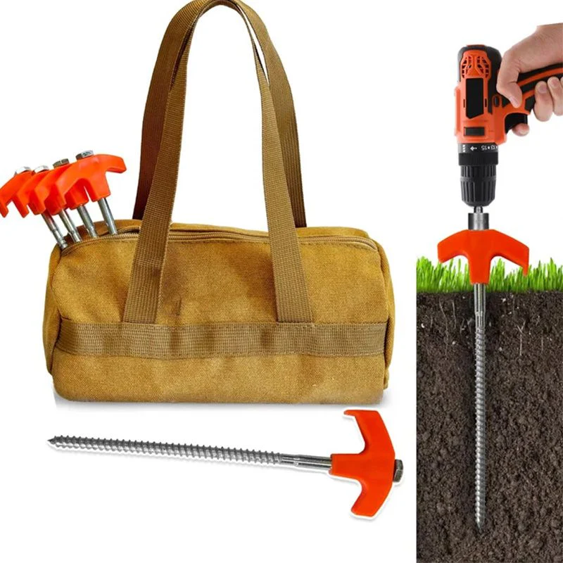 ✈️8" Screw-in Tent Stakes Ground Anchors - Image 7
