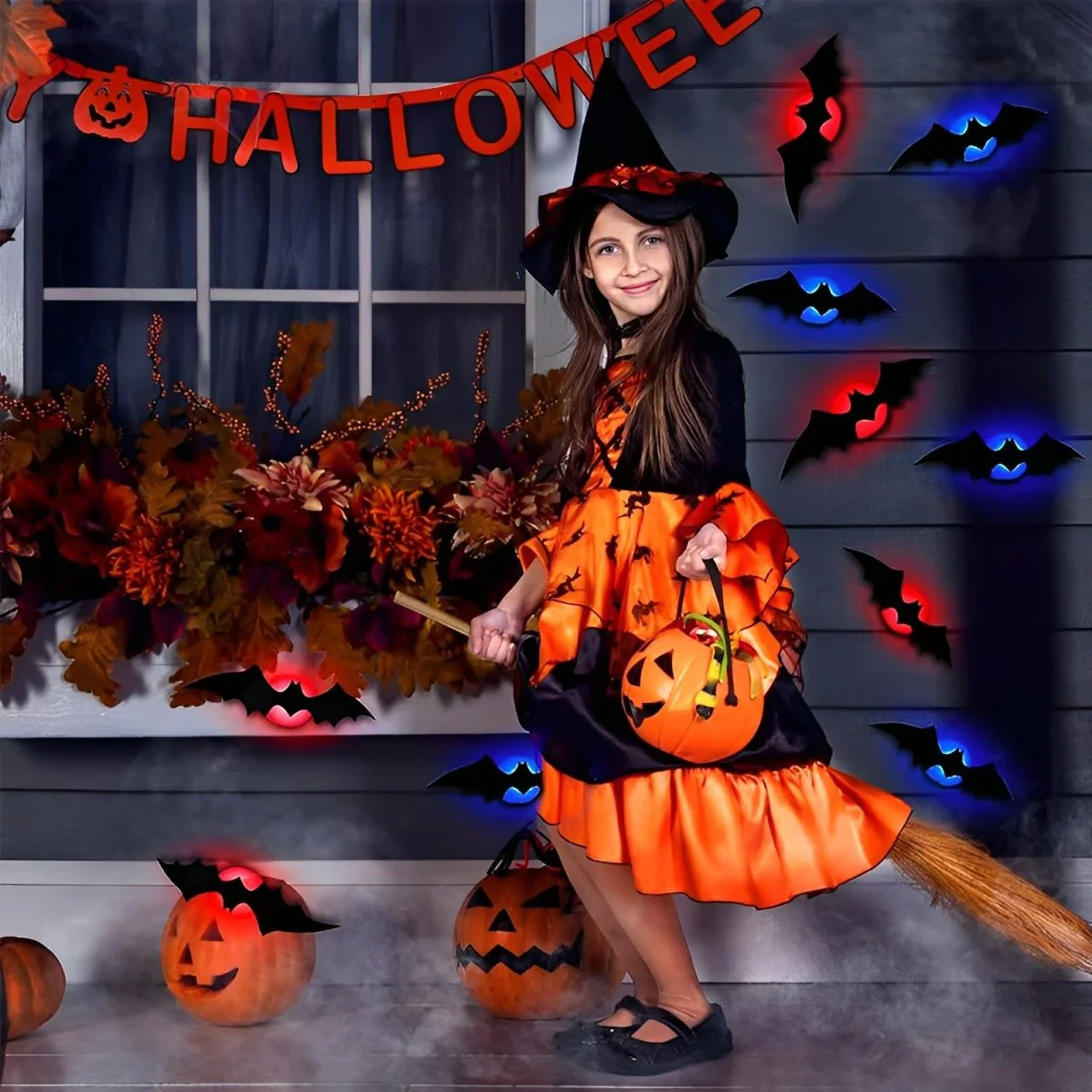 🎃HOT SALE 50% OFF🦇Halloween 3D Lighted Bats - Image 11