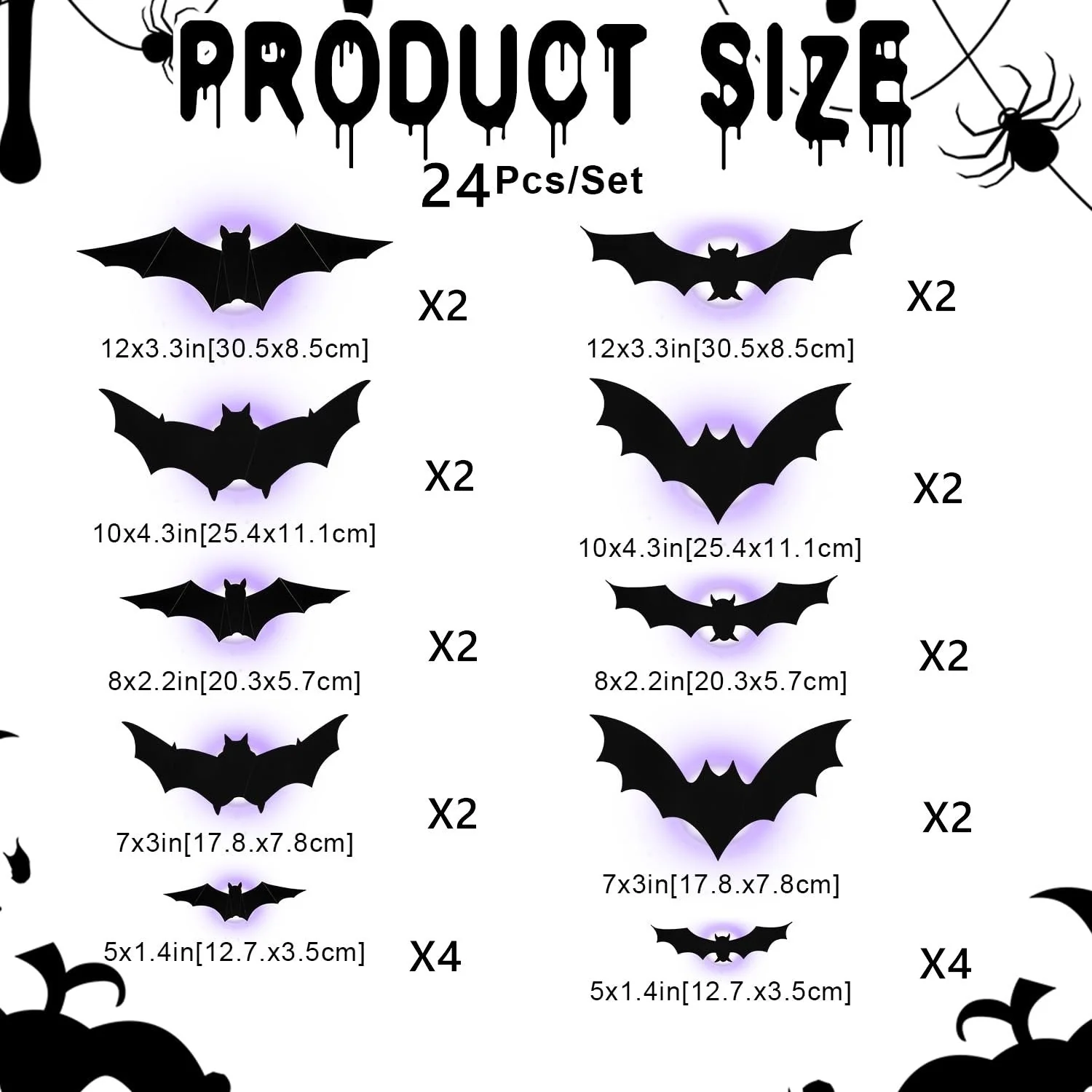 🎃HOT SALE 50% OFF🦇Halloween 3D Lighted Bats - Image 14