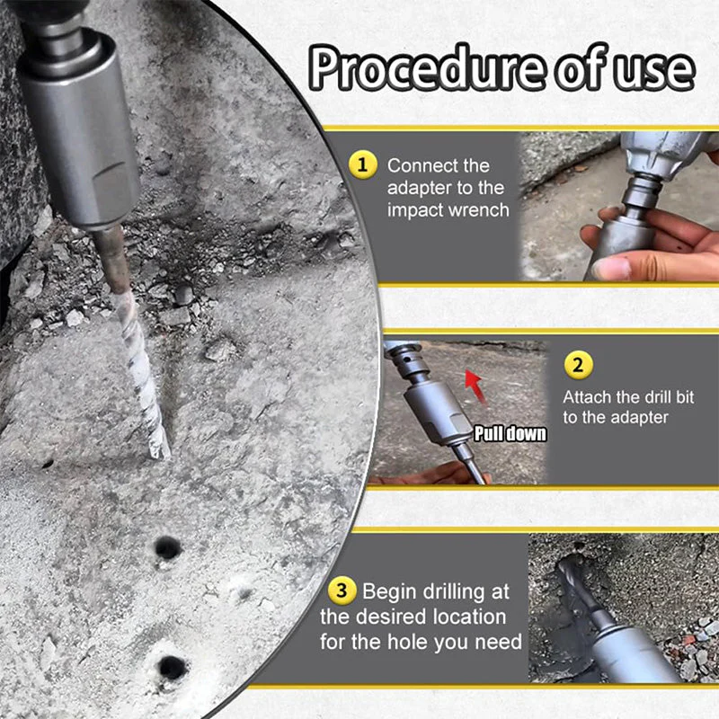 High-carbon steel Electric Wrench to Hammer Adapter - Image 2