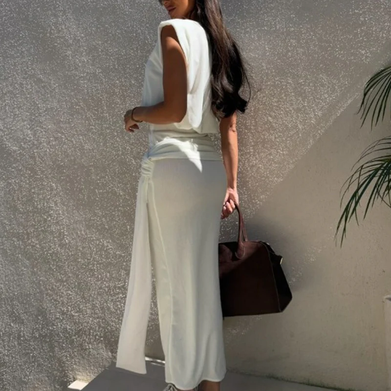 🌸New Arrival 50%OFF💖 Women's Elegant Top & High Slit Skirt Set - Image 3