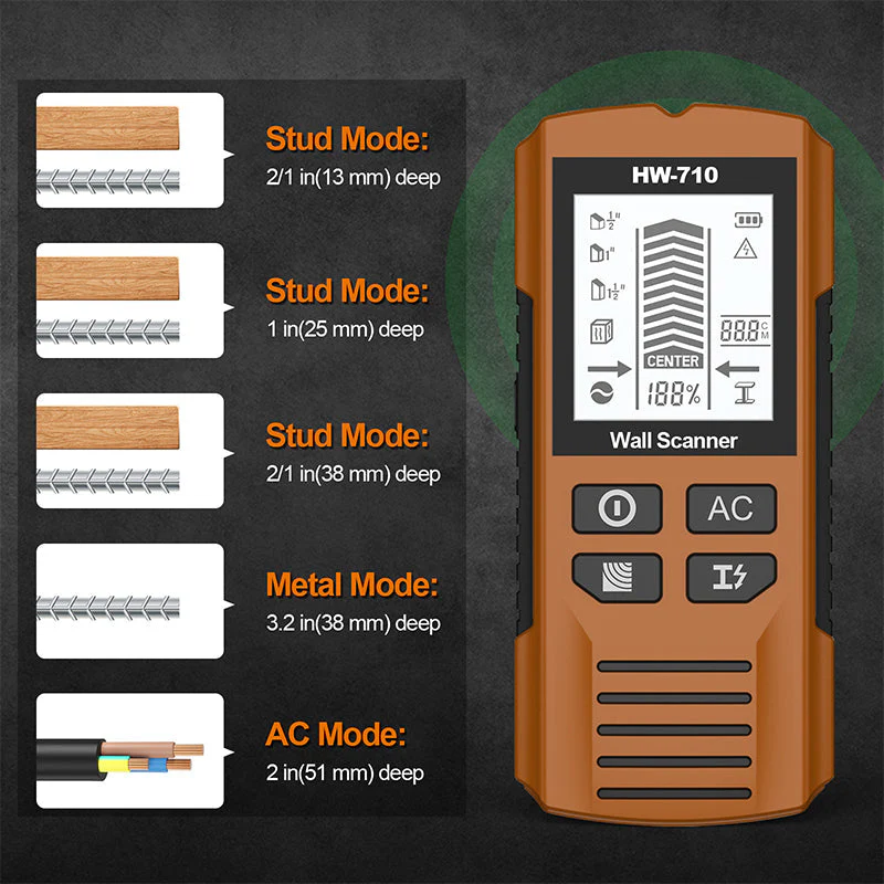 🎉 2025 New Product Offer – 50% OFF!! 💯🪛Multifunctional Handheld Metal & Wall Detector - Image 2