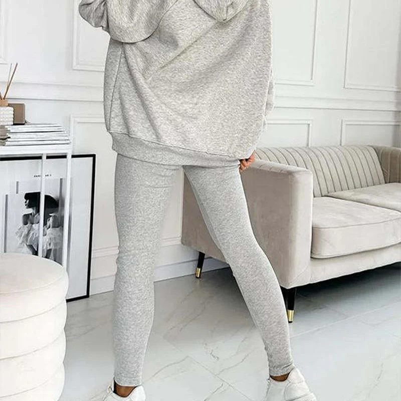 Hooded Casual and Comfortable Sweatshirt Suit - Image 13
